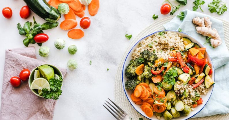 Lunch - Flat-lay Photography of Vegetable Salad on Plate