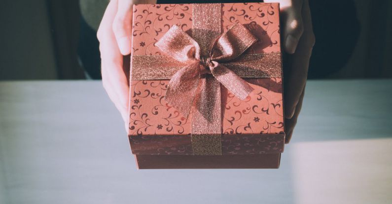 Gift Giving - Brown Gift Box