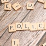 Protocol - The word policy spelled out in scrabble letters