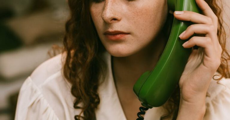 Patience - Redheaded Woman Talking on the Phone